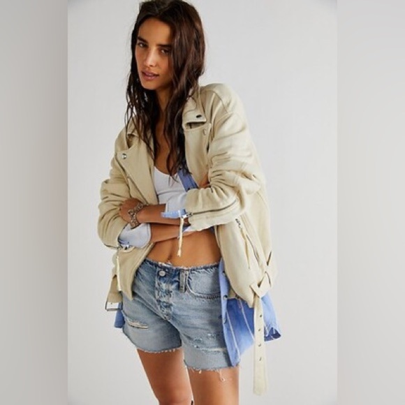 Free People Rebel Knit Oversized Moto Jacket - Picture 8 of 12